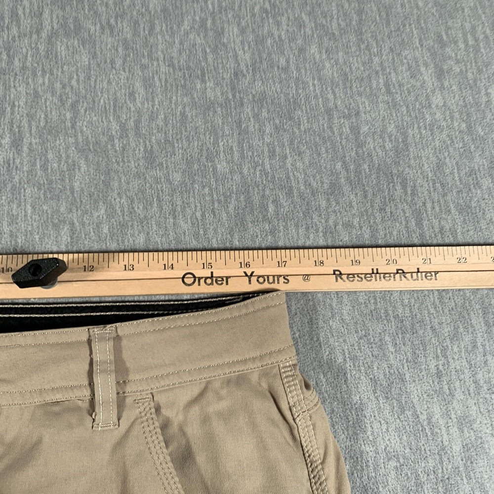 Prana Stretch Zion Pants Mens Medium 32L Khaki Hiking Cargo Outdoor Nylon - Picture 8 of 14